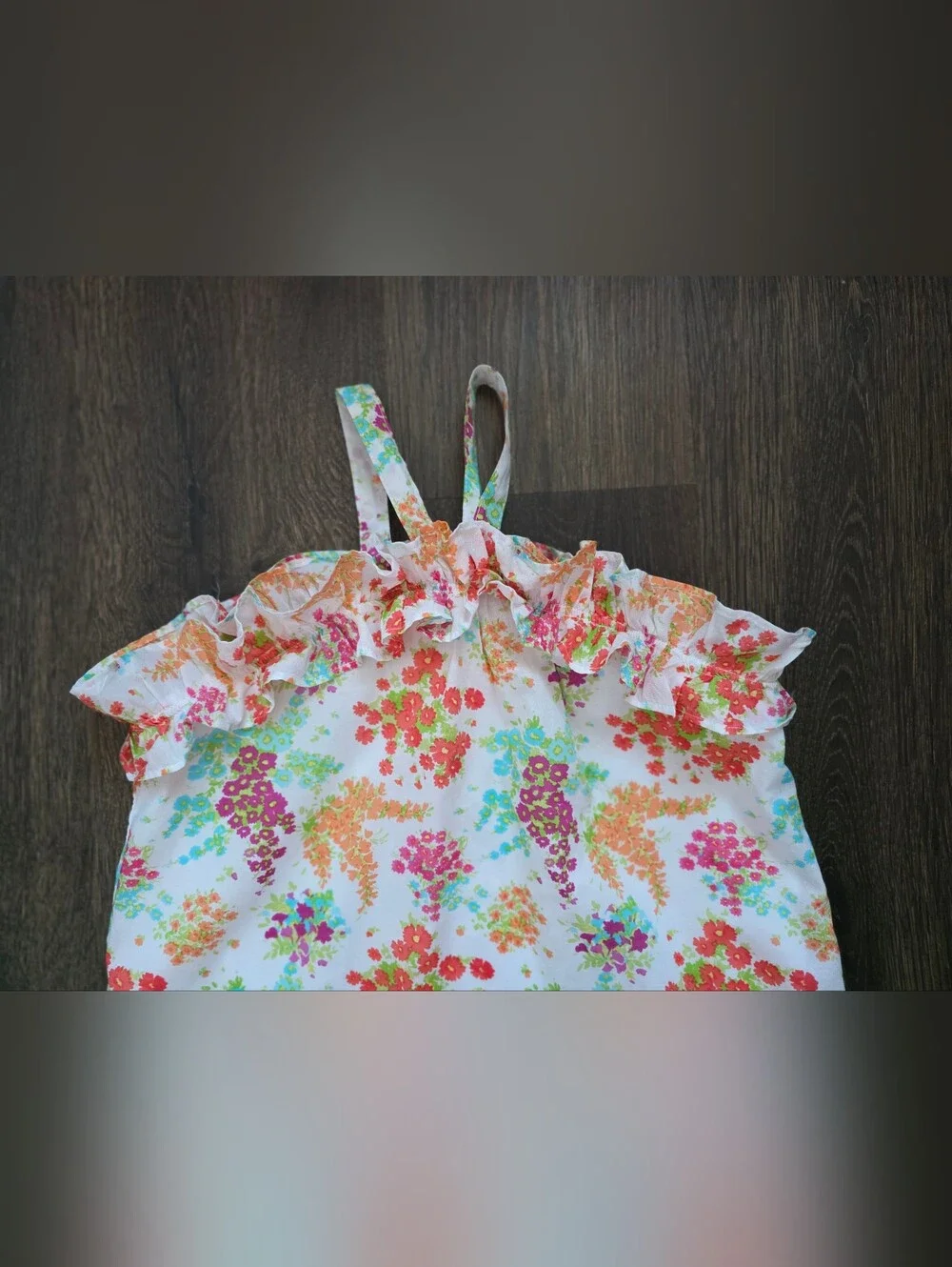 Janie & Jack floral ruffle shorts outfit